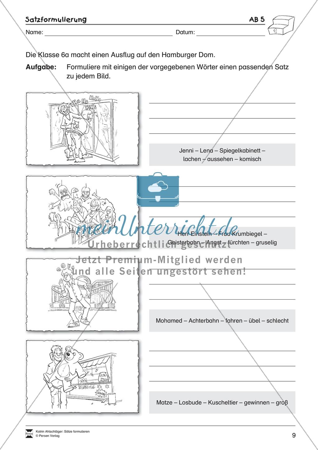 Formulieren von Sätzen Preview 11