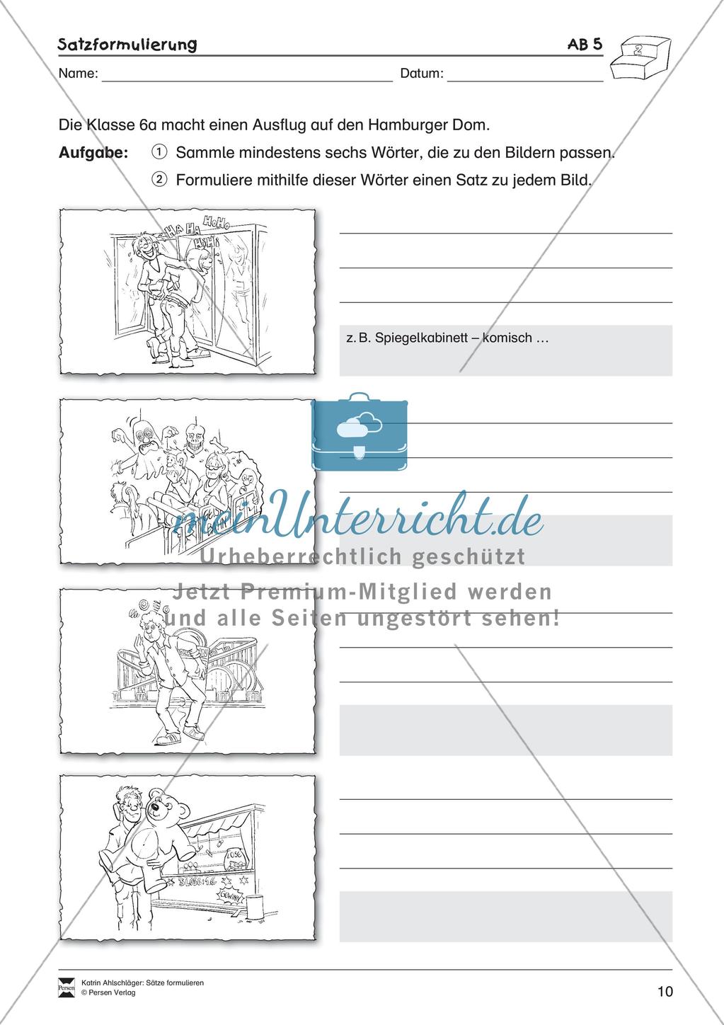 Formulieren von Sätzen Preview 12