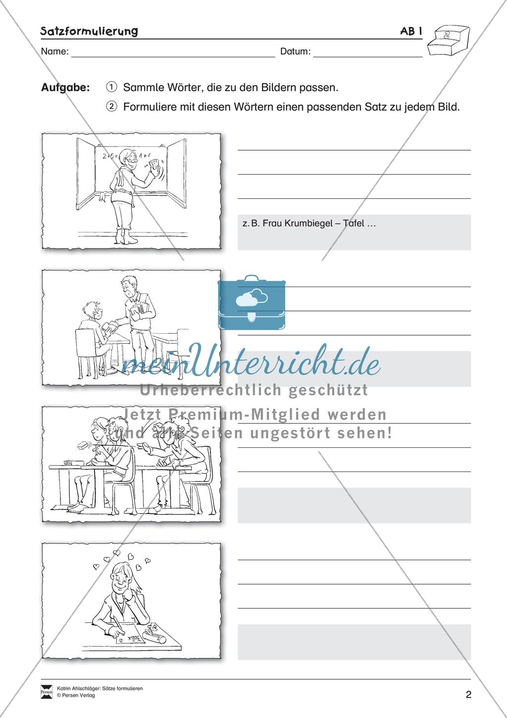 Formulieren von Sätzen Preview 4