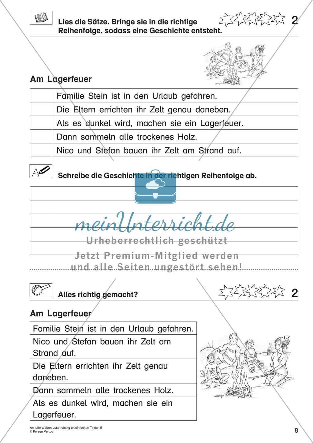 Ordnen von Sätzen zu einer Geschichte Preview 10