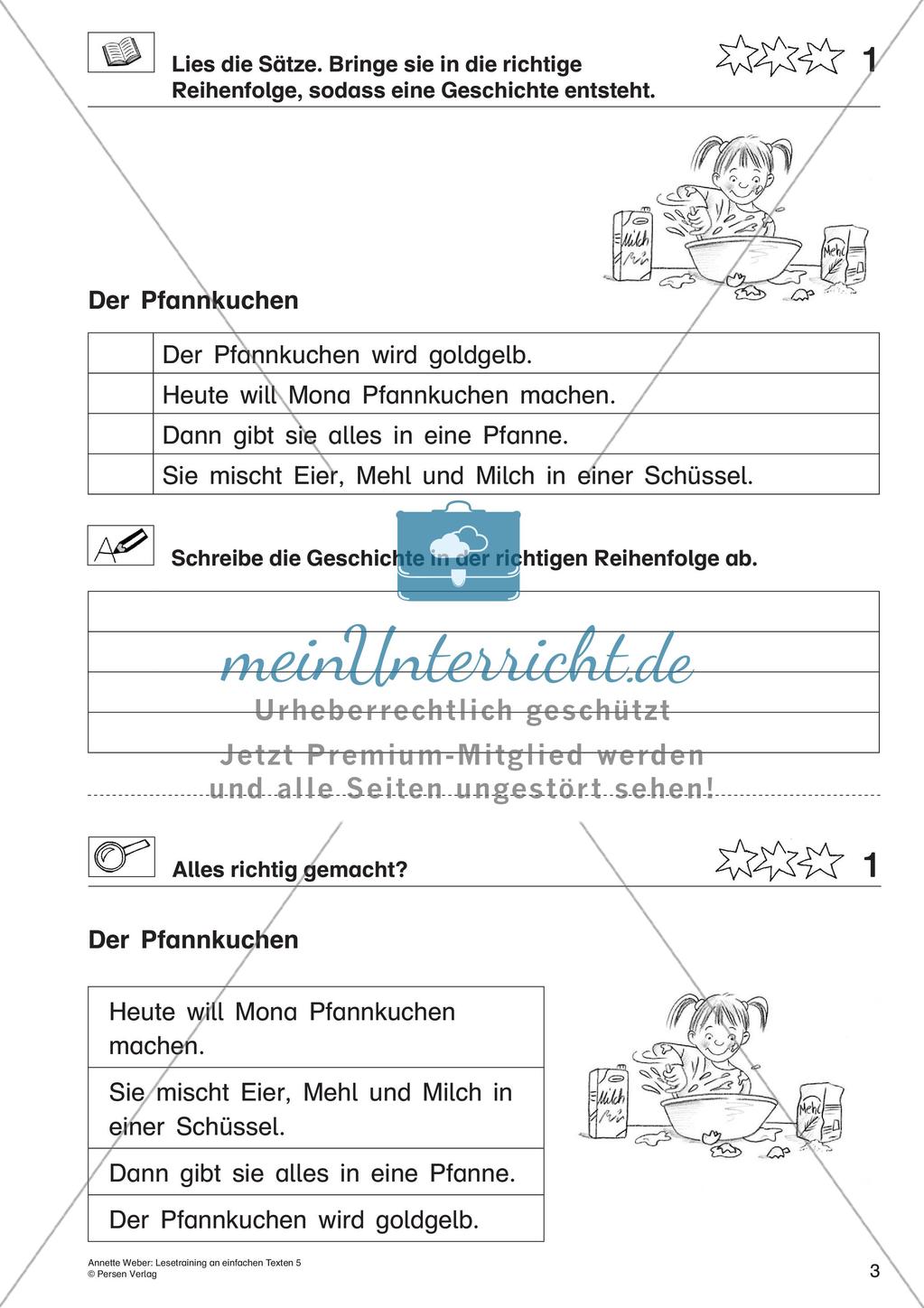 Ordnen von Sätzen zu einer Geschichte Preview 5