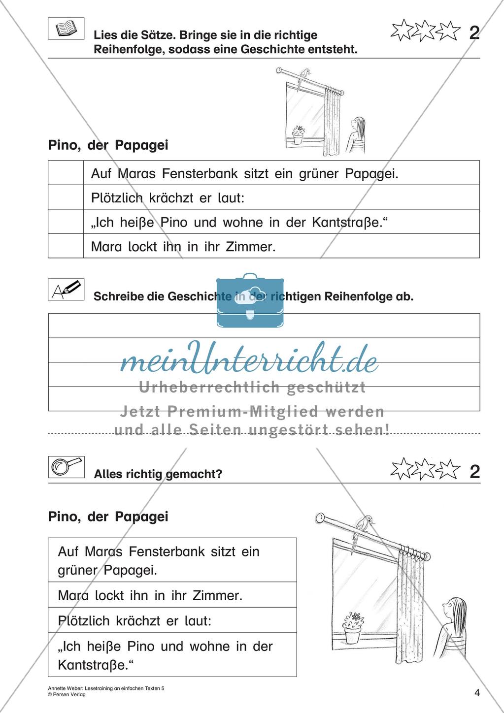 Ordnen von Sätzen zu einer Geschichte Preview 6