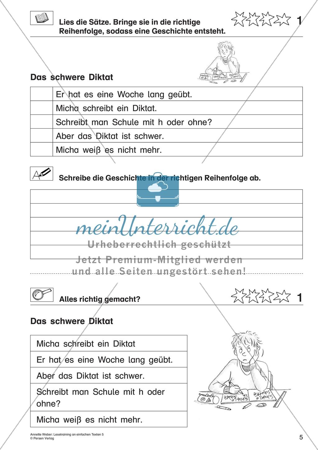 Ordnen von Sätzen zu einer Geschichte Preview 7