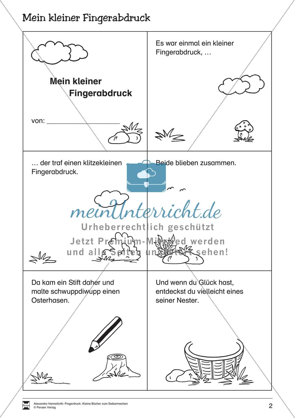 Fingerdruck: Erstellen kleiner Bücher Preview 4