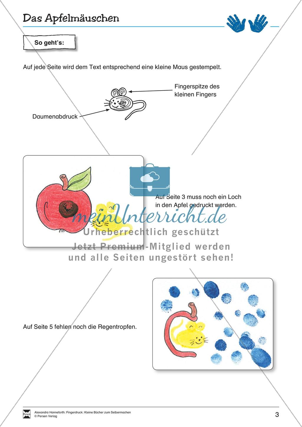 Fingerdruck: Erstellen kleiner Bücher Preview 5