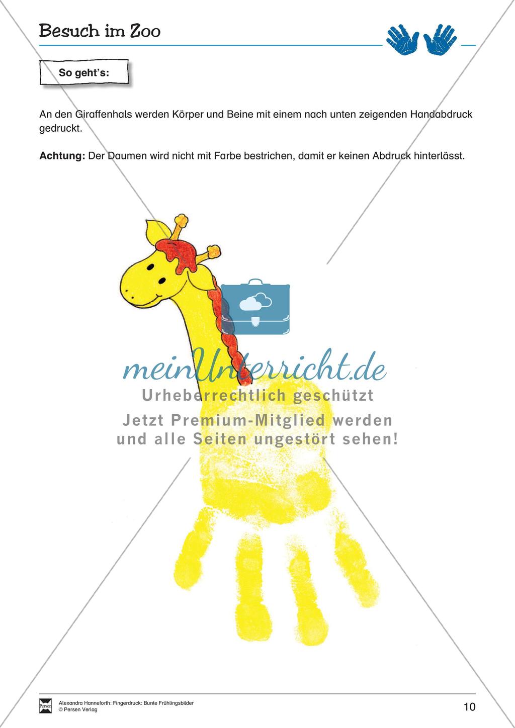 Fingerdruck: Bunte Frühlingsbilder Preview 12