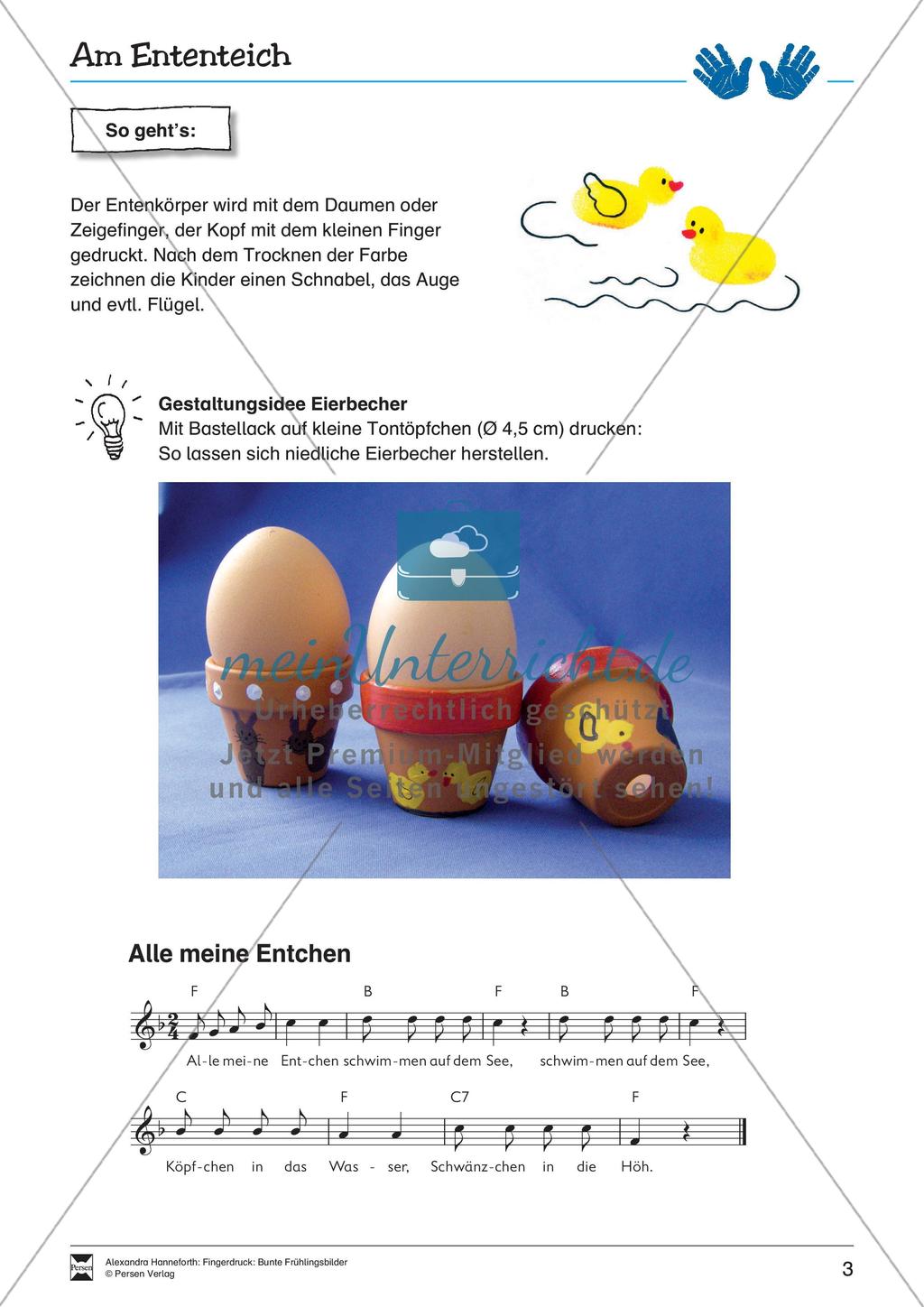 Fingerdruck: Bunte Frühlingsbilder Preview 5