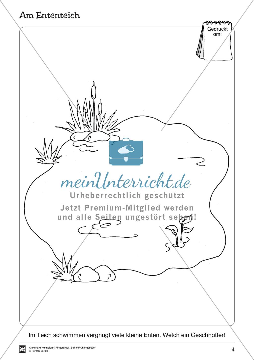 Fingerdruck: Bunte Frühlingsbilder Preview 6