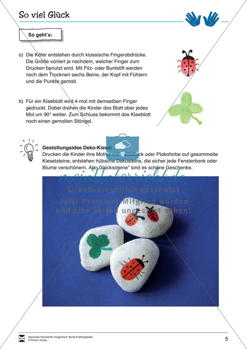Fingerdruck: Bunte Frühlingsbilder Preview 7