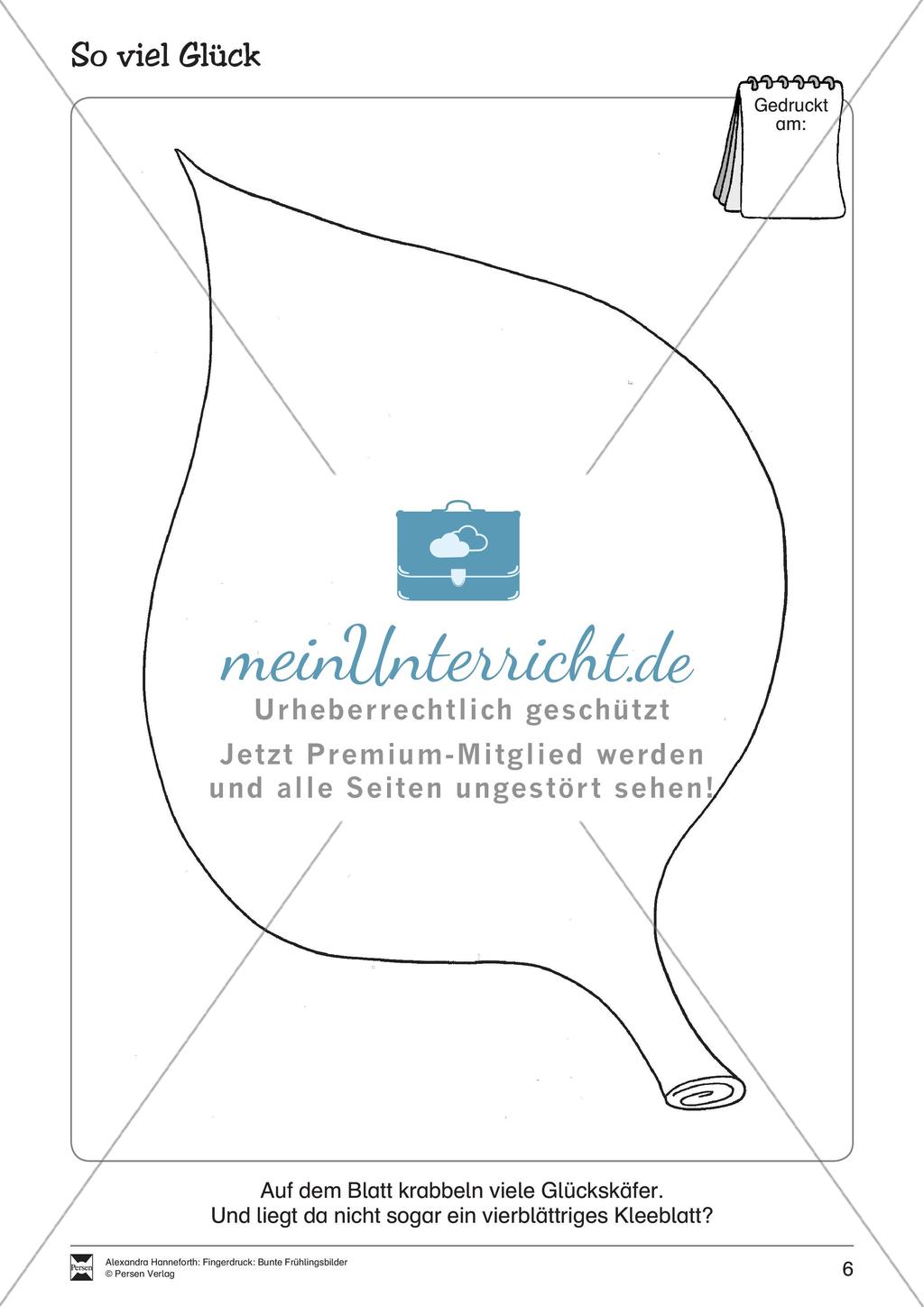 Fingerdruck: Bunte Frühlingsbilder Preview 8
