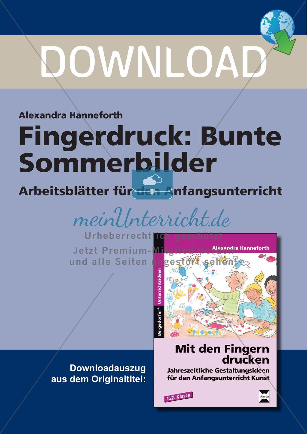 Fingerdruck: Bunte Sommerbilder Preview 1