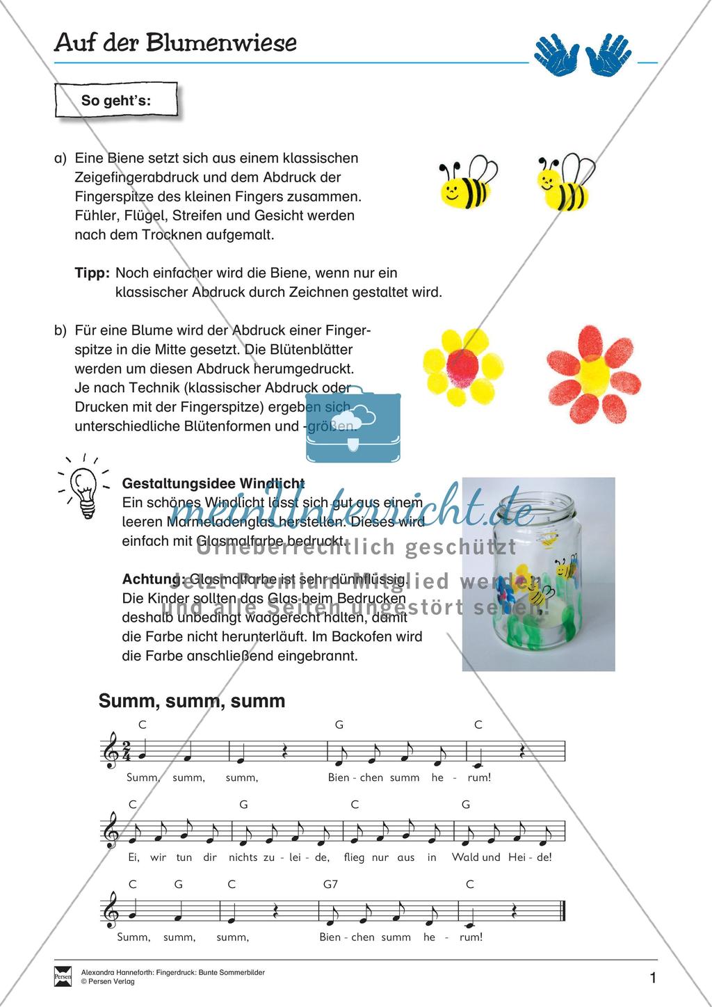 Fingerdruck: Bunte Sommerbilder Preview 3