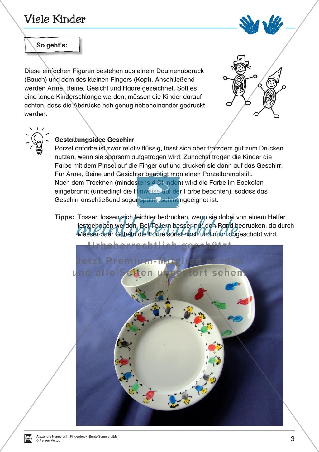 Fingerdruck: Bunte Sommerbilder Preview 5