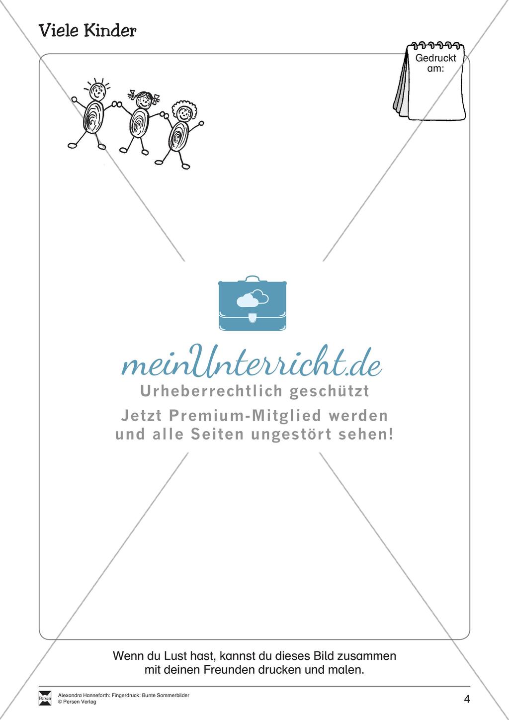 Fingerdruck: Bunte Sommerbilder Preview 6