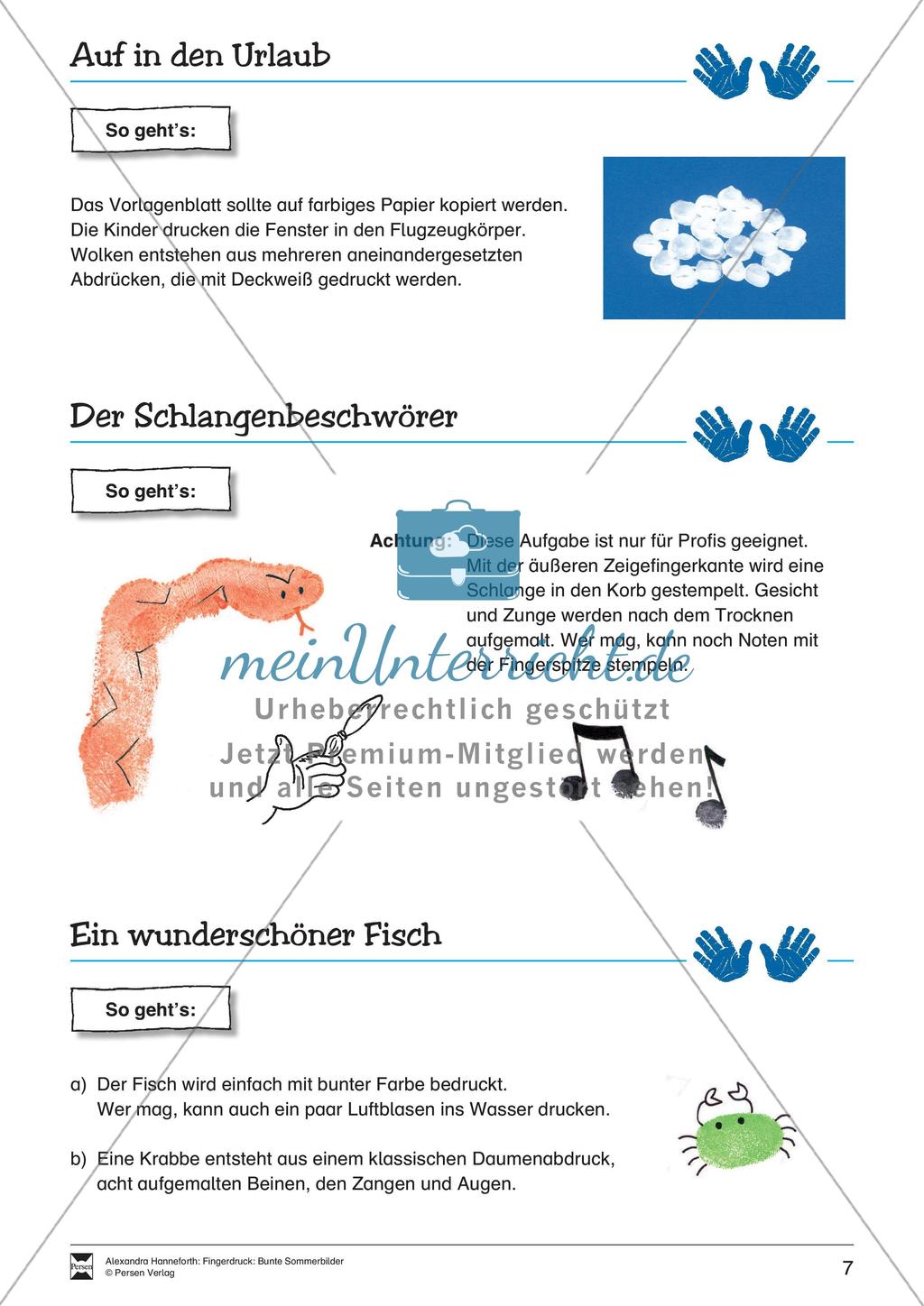 Fingerdruck: Bunte Sommerbilder Preview 9