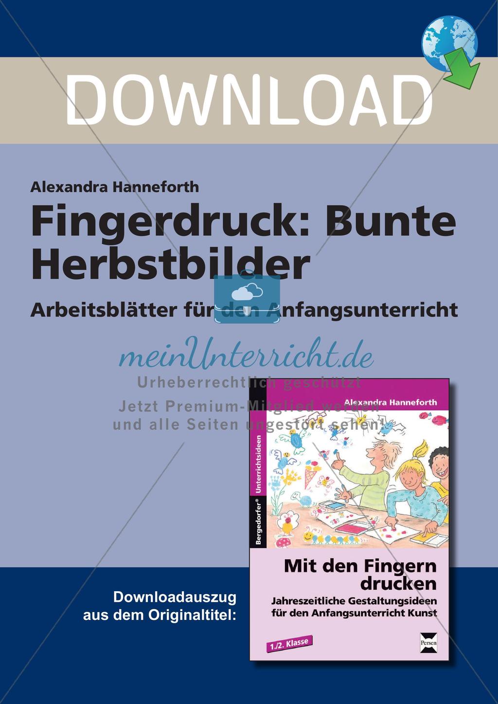 Fingerdruck: Bunte Herbstbilder Preview 1
