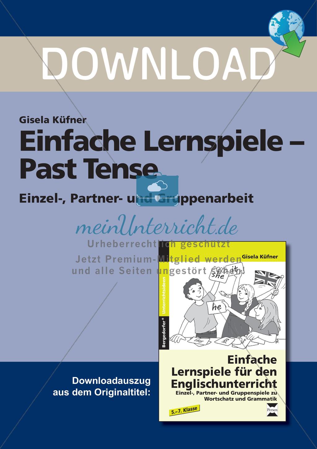 Lernspiele: Past Tense Preview 1