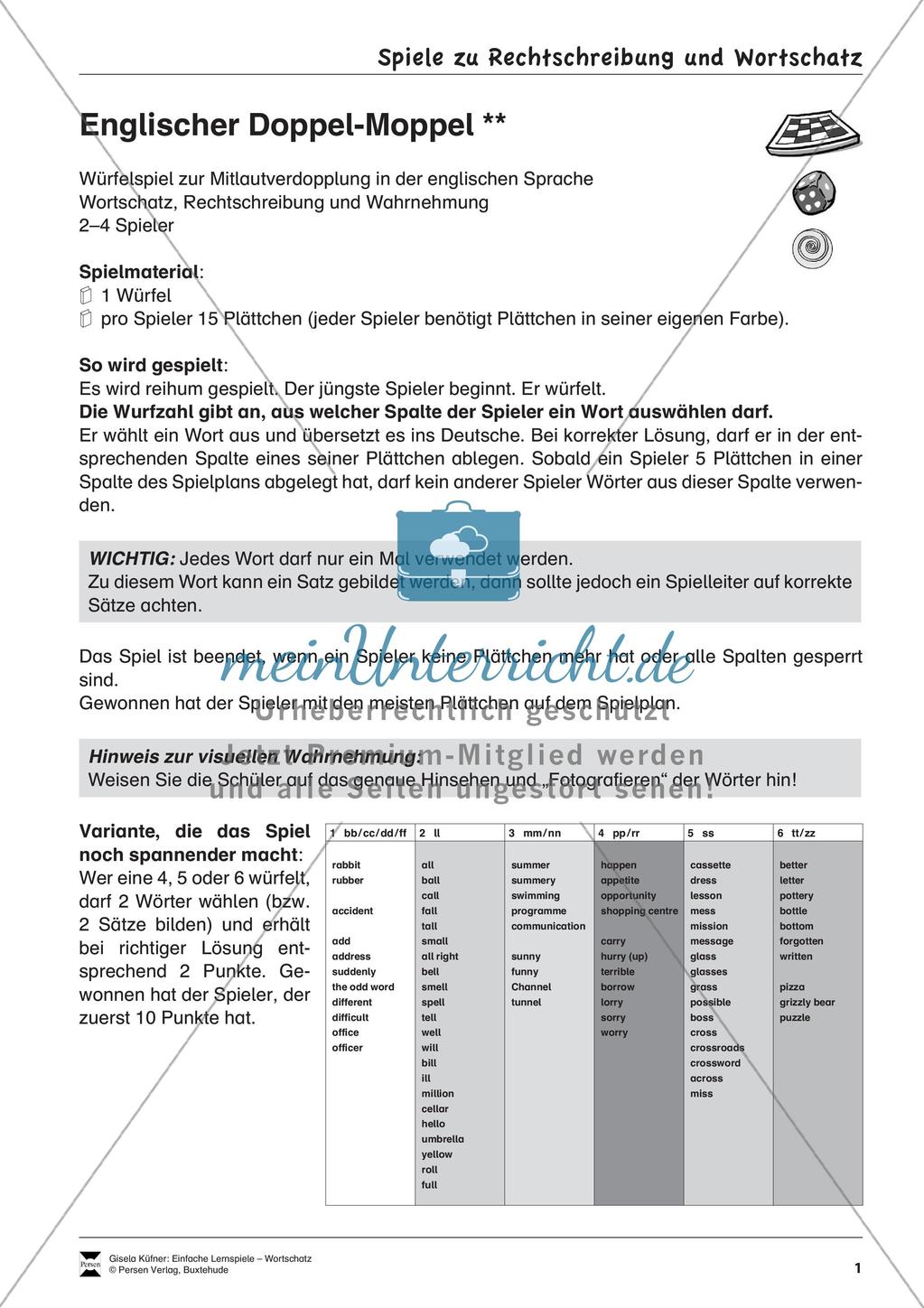 Lernspiele: Wortschatz Preview 3