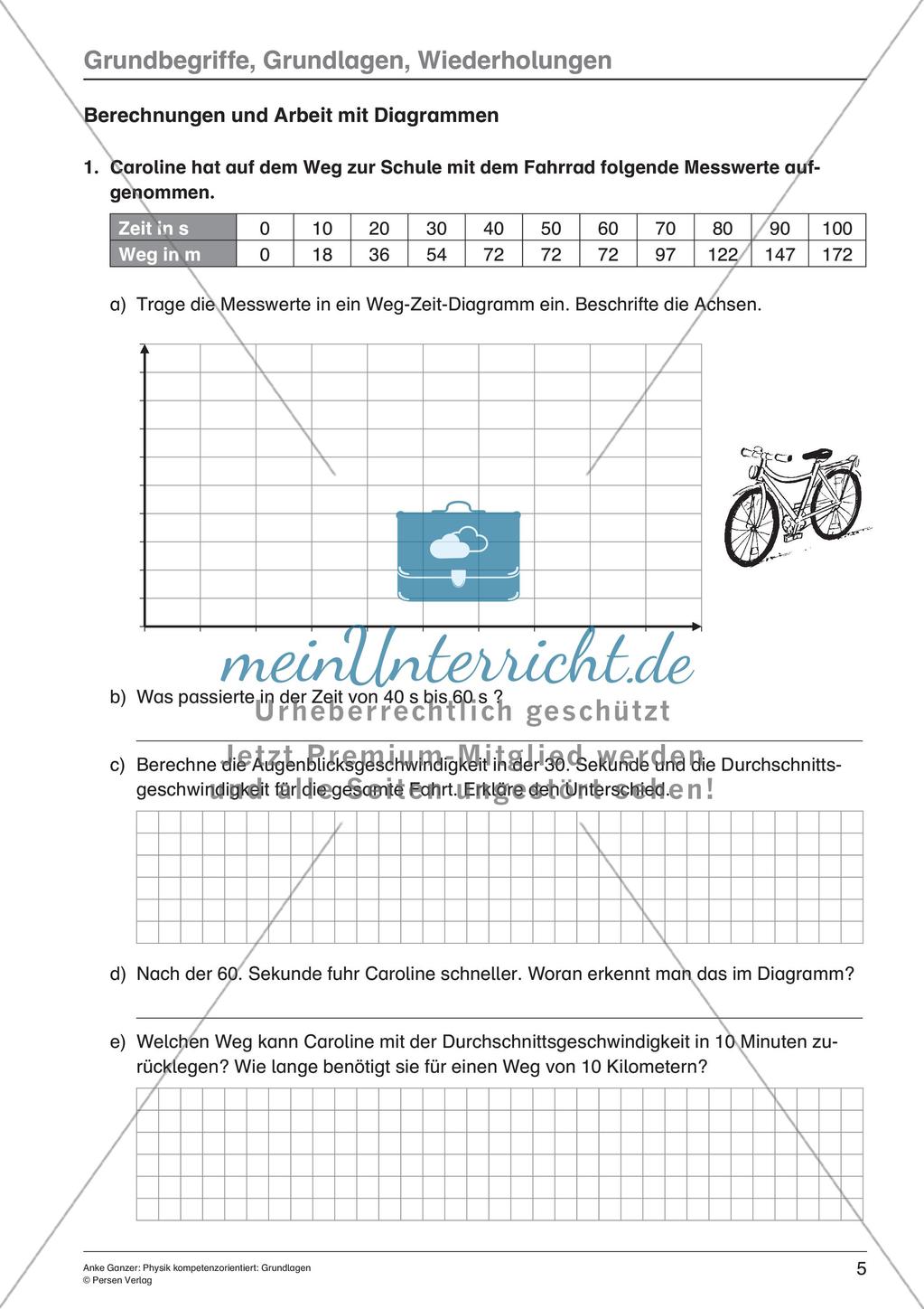 Grundlagen: Einheiten, Größen, Diagramme Preview 7