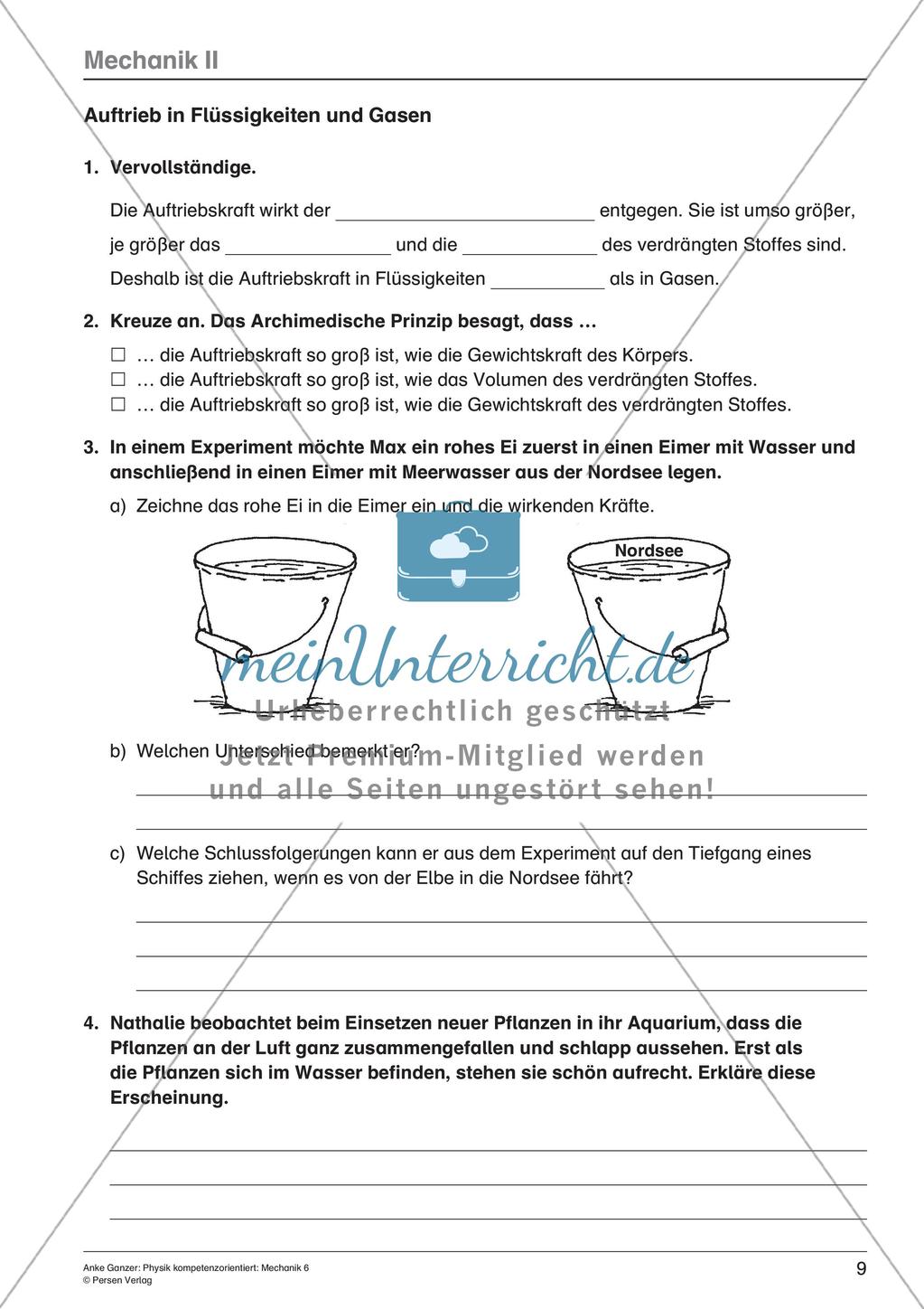 Mechanik der Flüssigkeiten und Gase Preview 11