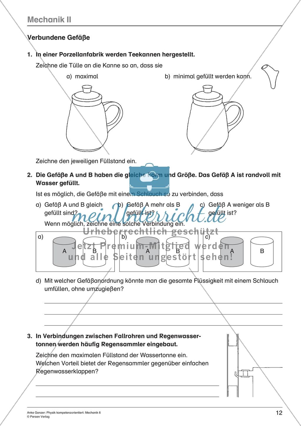 Mechanik der Flüssigkeiten und Gase Preview 14