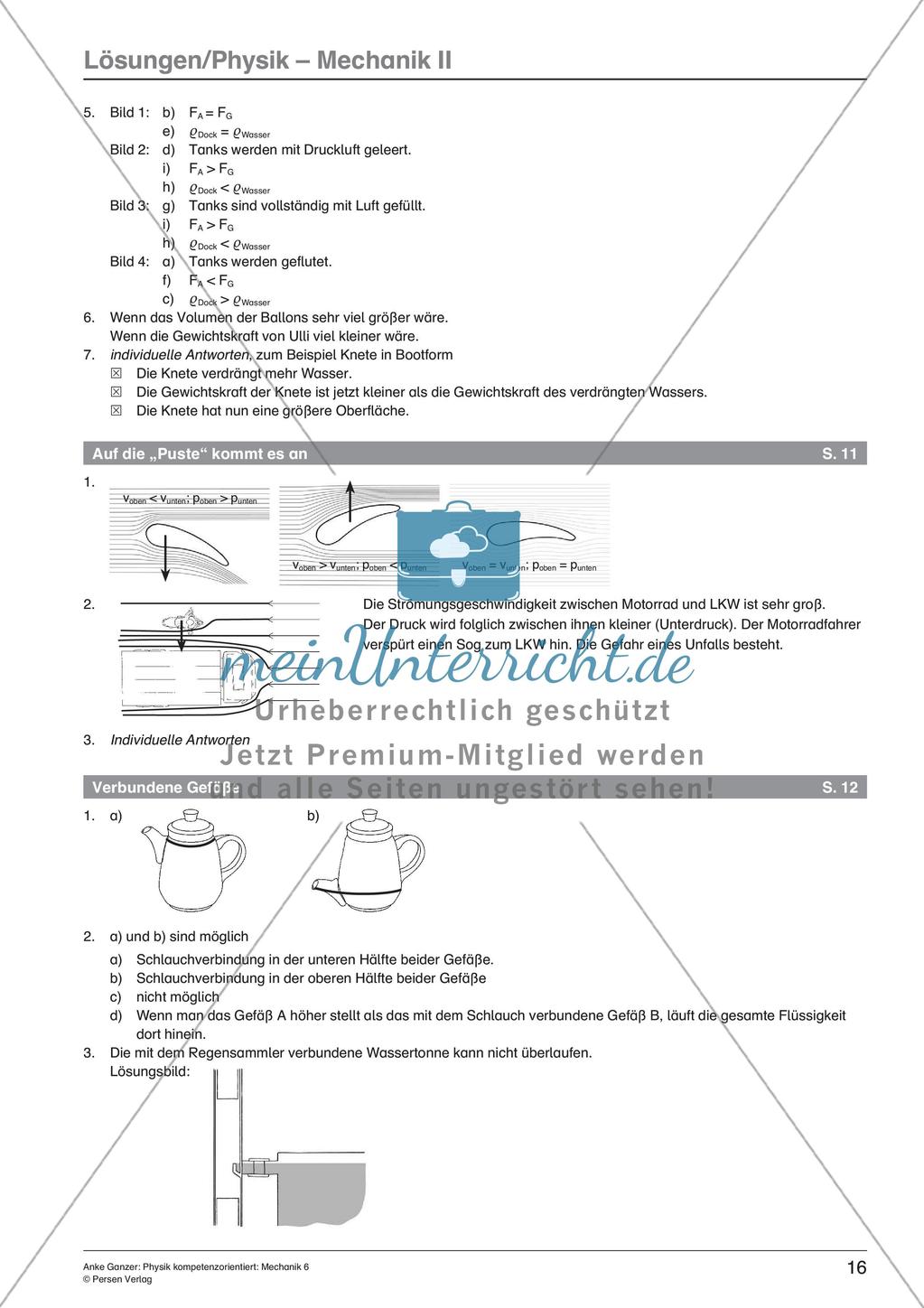 Mechanik der Flüssigkeiten und Gase Preview 18