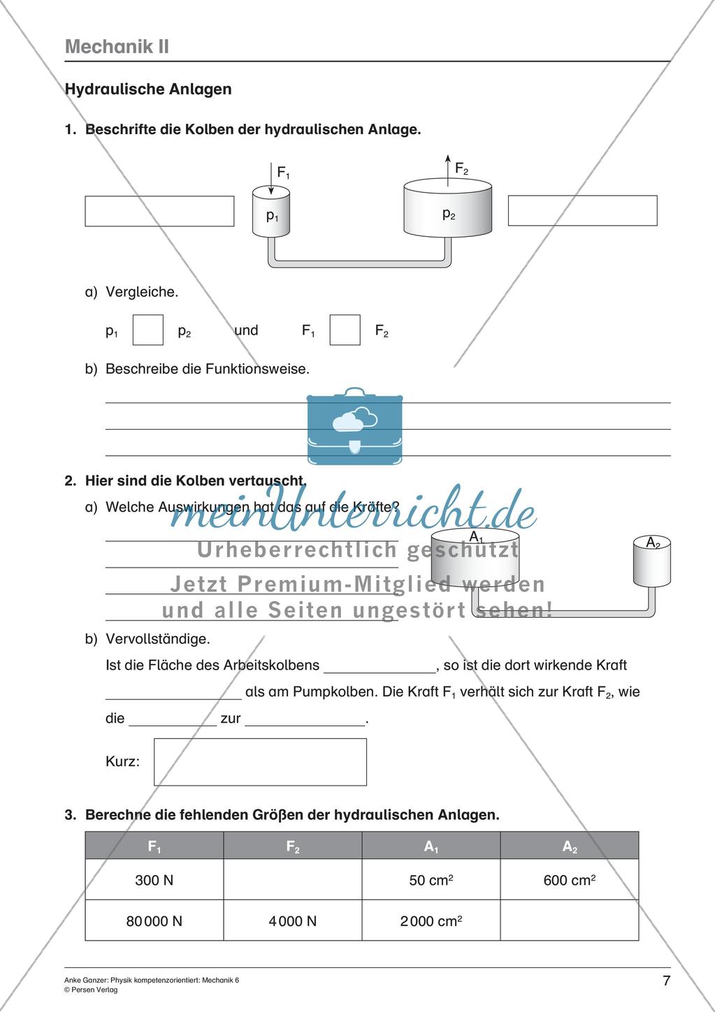 Mechanik der Flüssigkeiten und Gase Preview 9