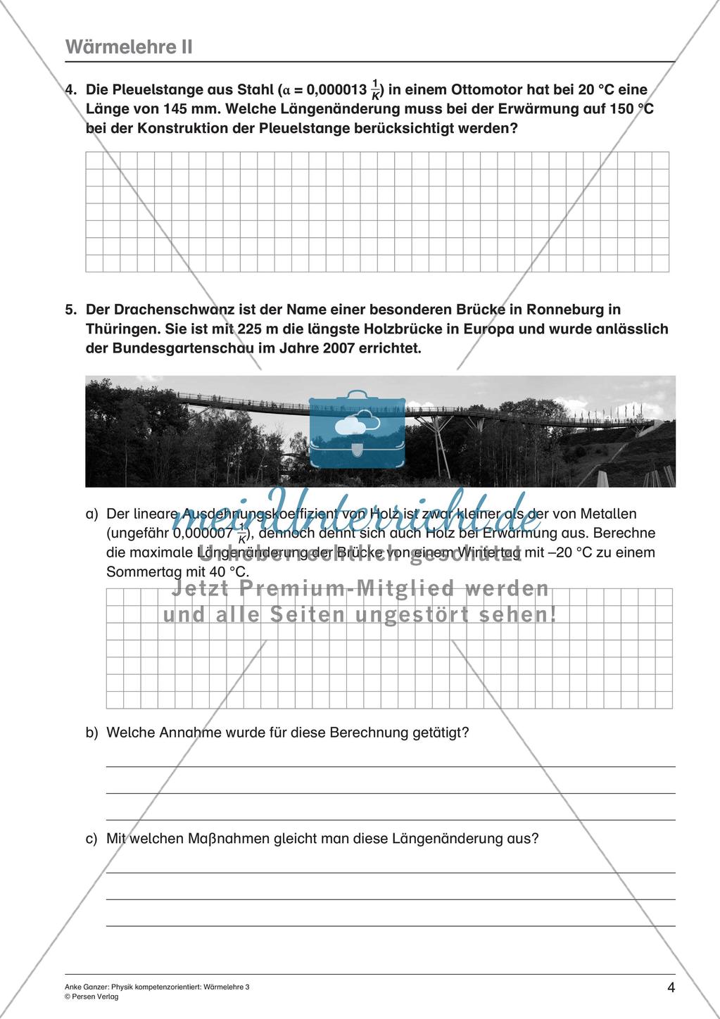 Wärmelehre: Wärmekapazität, Temperatur, thermische Energie Preview 6
