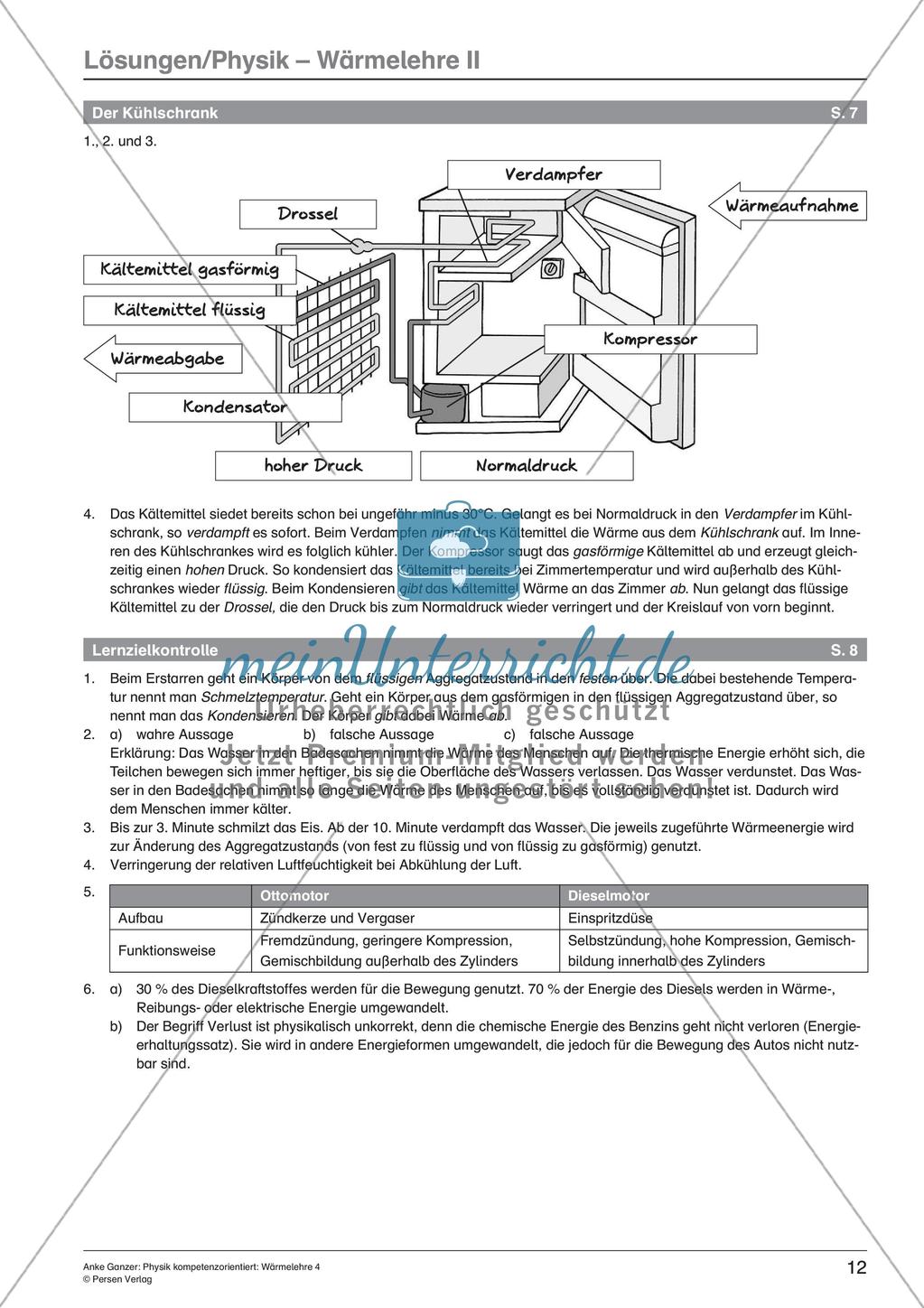 Aggregatzustände, Wärmekraftmaschinen, Verbrennungsmotoren Preview 14
