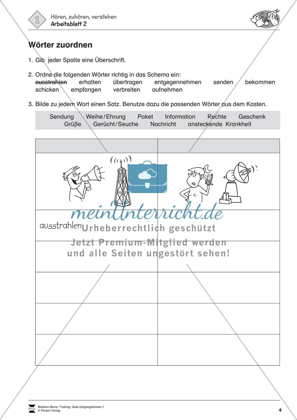 Gute Umgangsformen - Zuhören und Verstehen Preview 5
