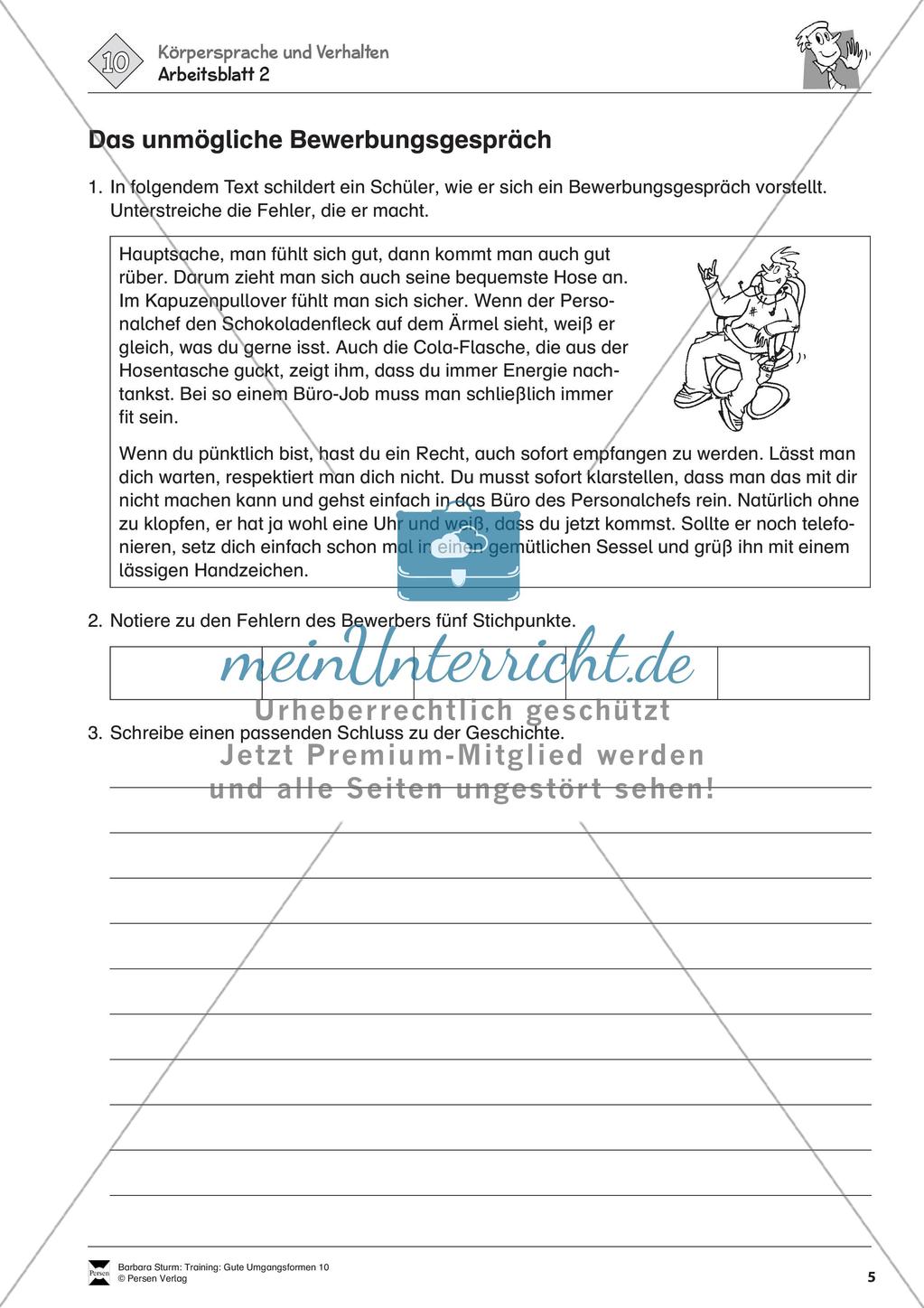 Gute Umgangsformen: Körpersprache und Verhalten Preview 6