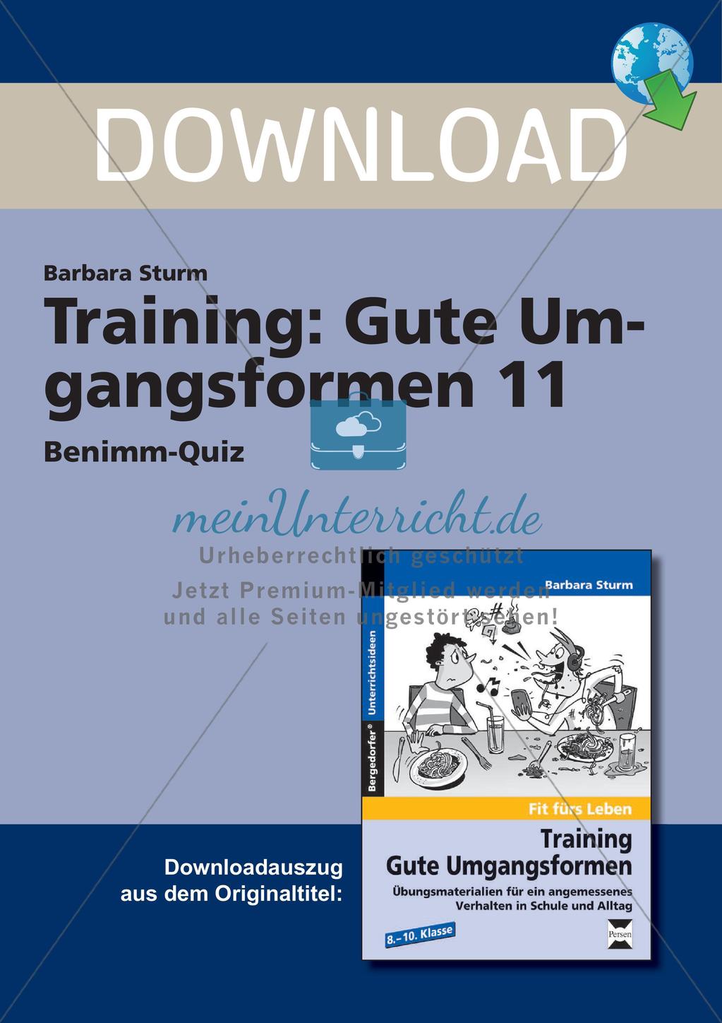 Gute Umgangsformen: Benimm-Quiz Preview 1