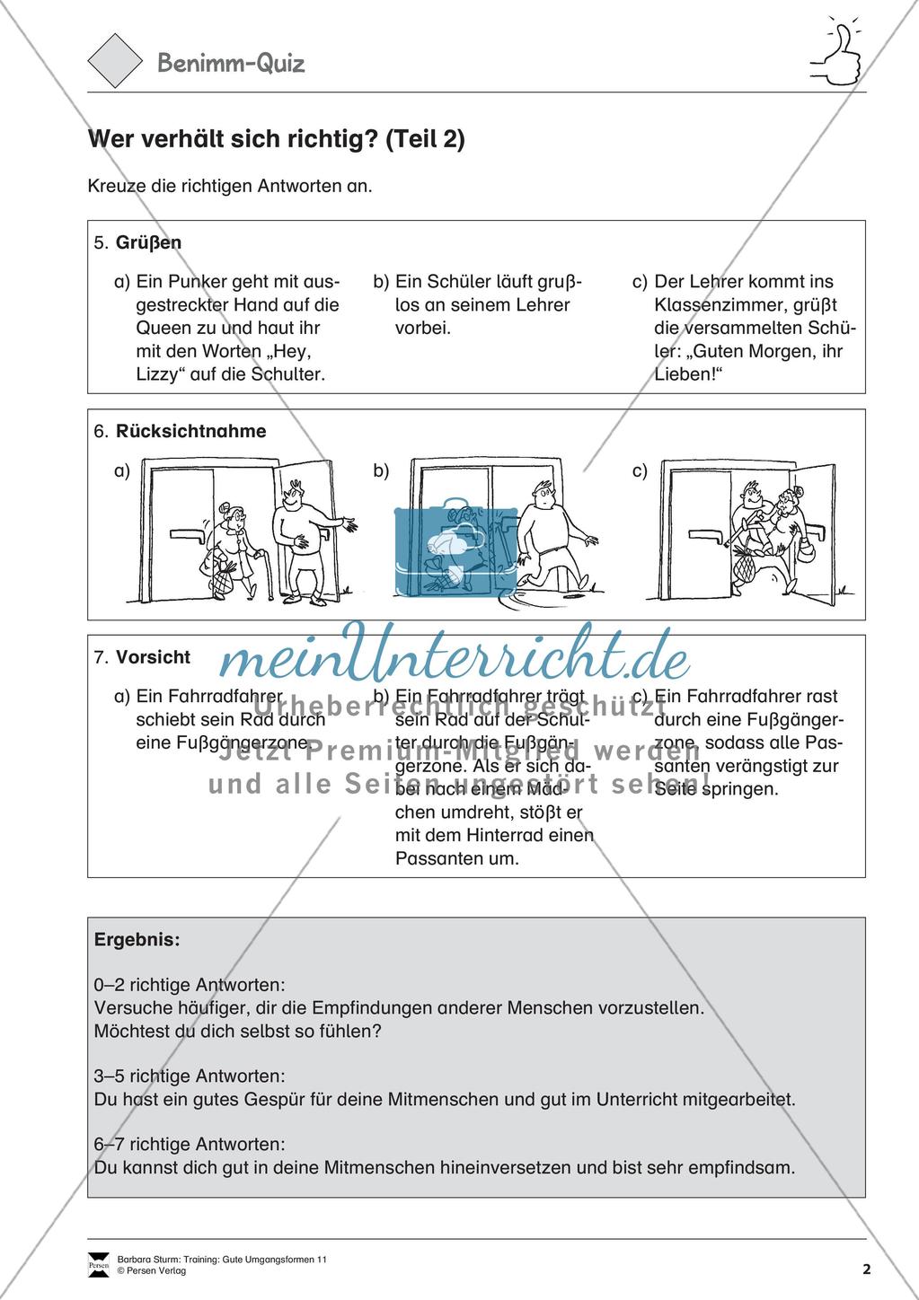 Gute Umgangsformen: Benimm-Quiz Preview 3