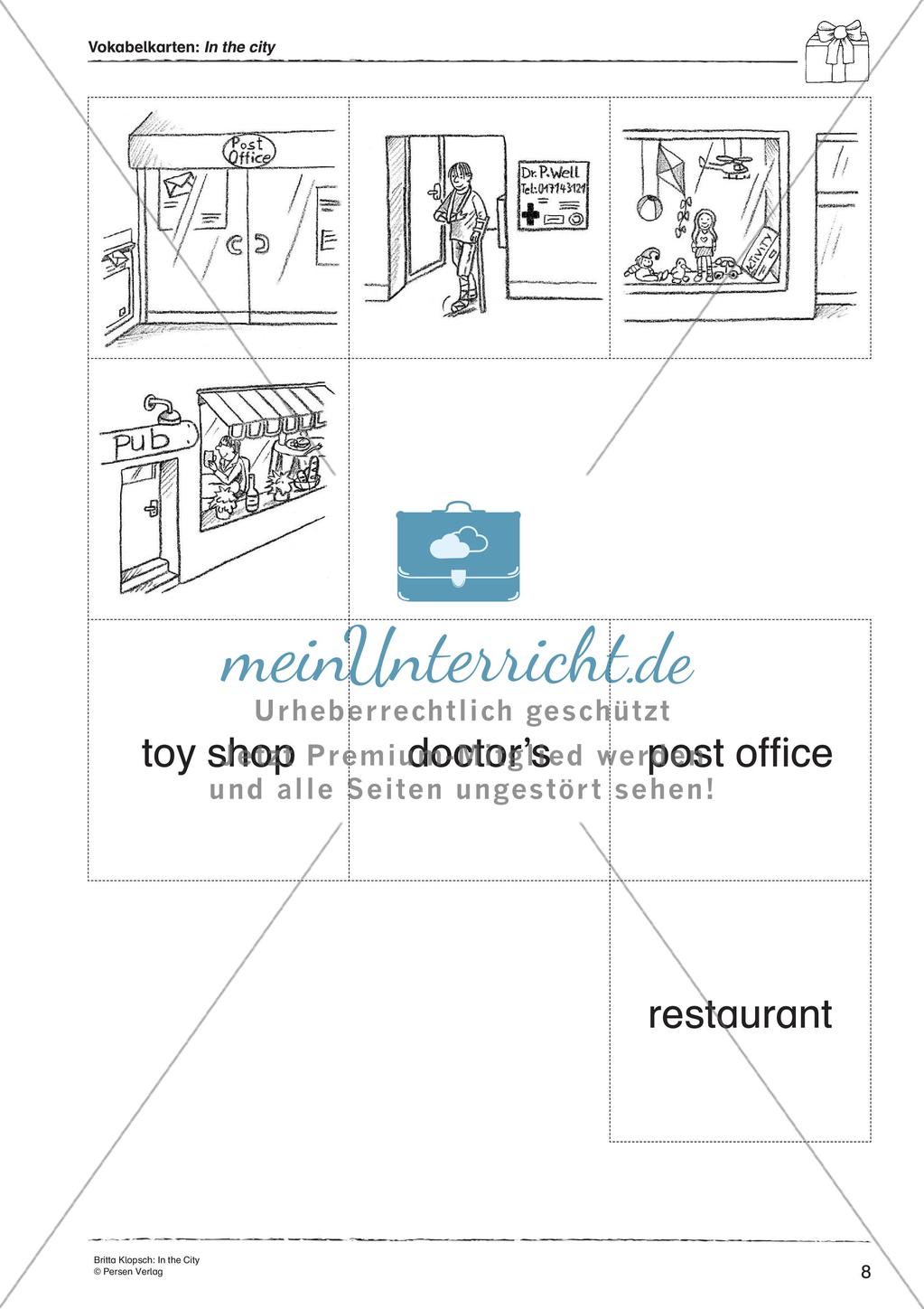 Wortschatzarbeit: In the City Preview 10