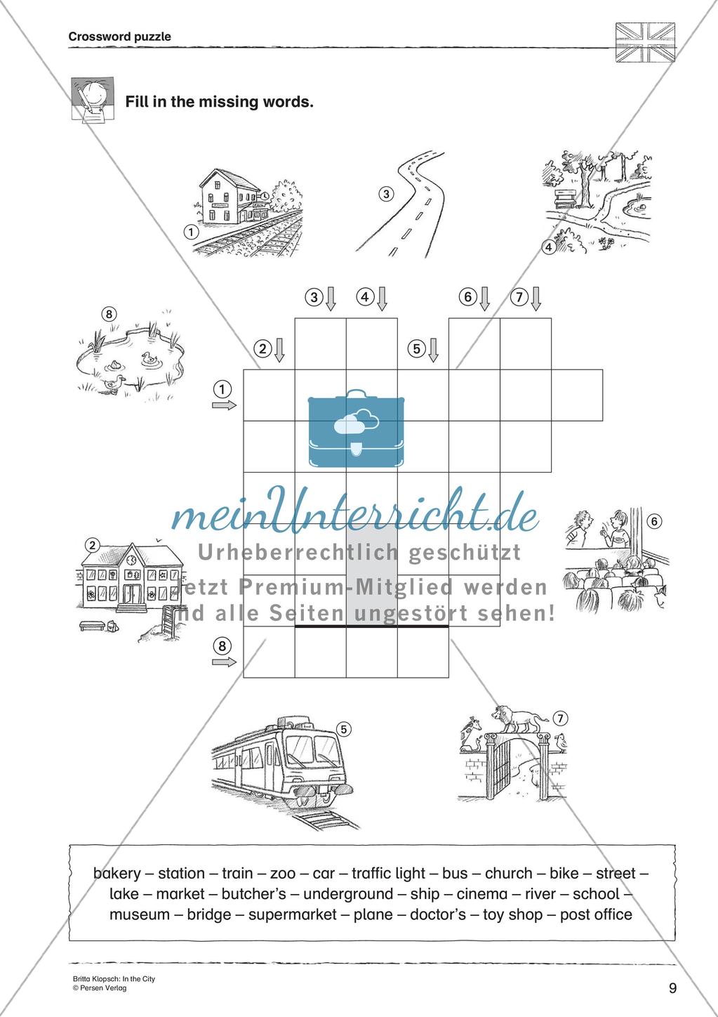 Wortschatzarbeit: In the City Preview 11
