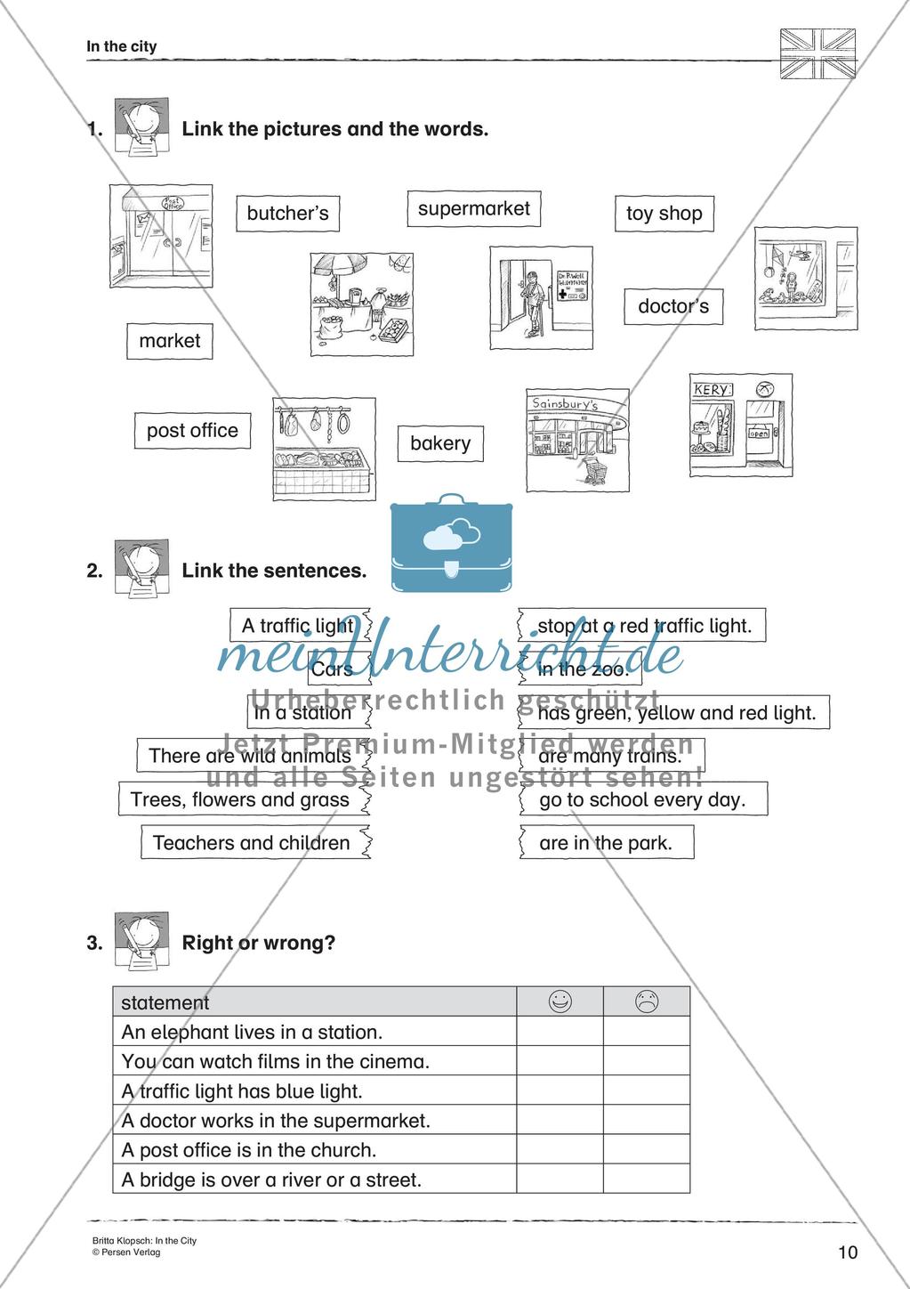Wortschatzarbeit: In the City Preview 12