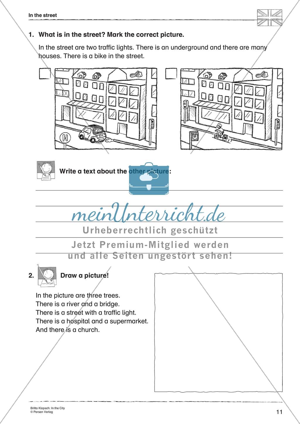 Wortschatzarbeit: In the City Preview 13