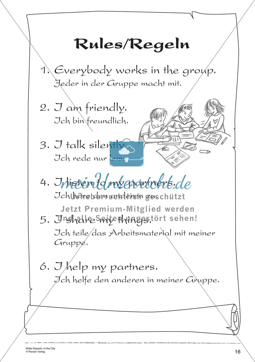 Wortschatzarbeit: In the City Preview 18