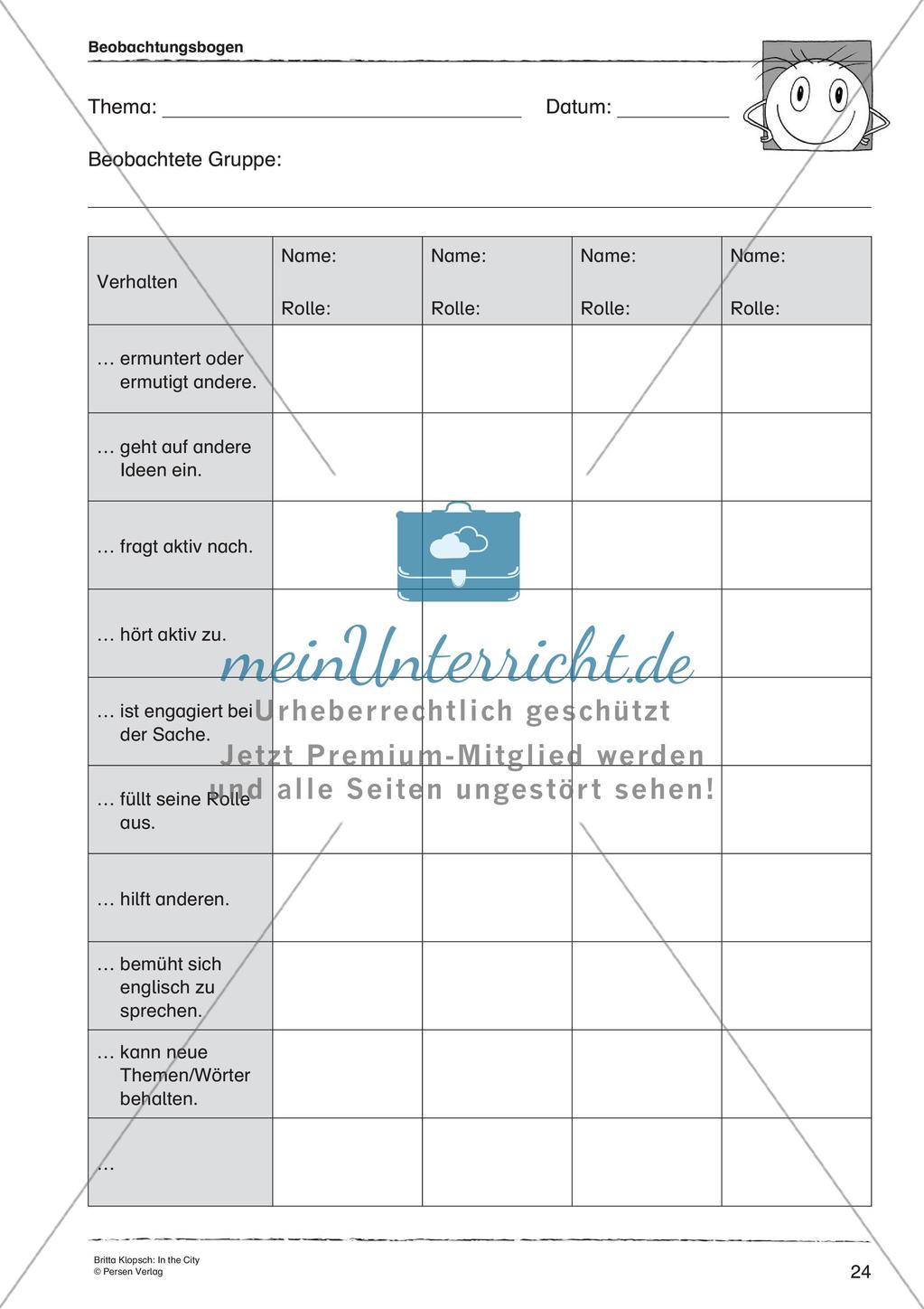 Wortschatzarbeit: In the City Preview 26