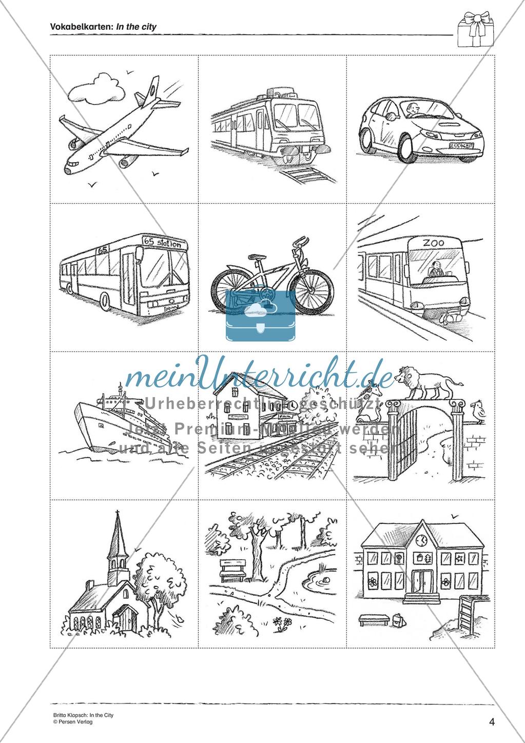 Wortschatzarbeit: In the City Preview 6