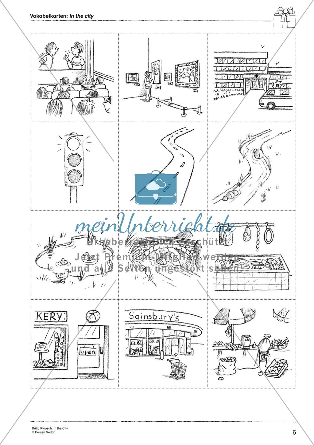 Wortschatzarbeit: In the City Preview 8