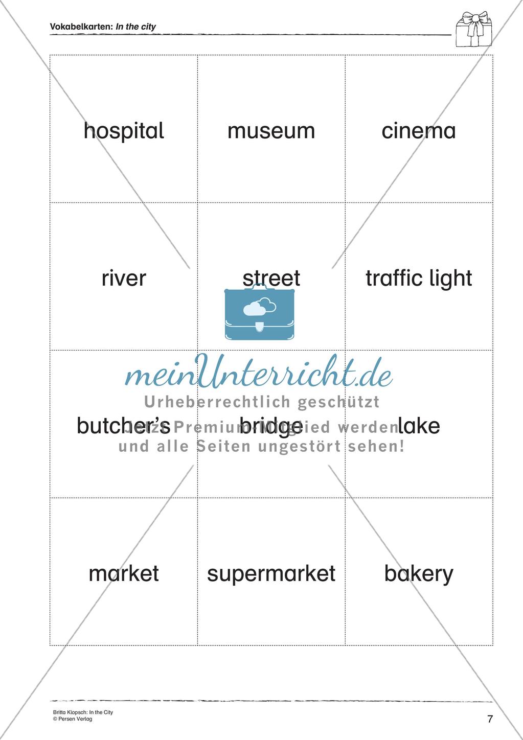 Wortschatzarbeit: In the City Preview 9