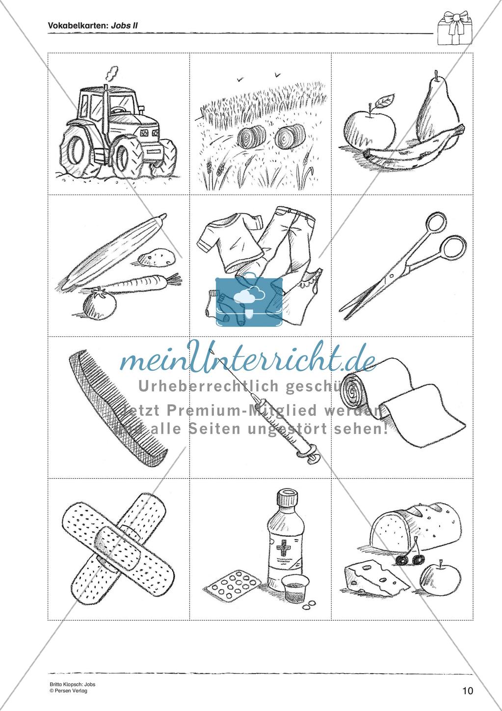 Wortschatzarbeit: Jobs Preview 12