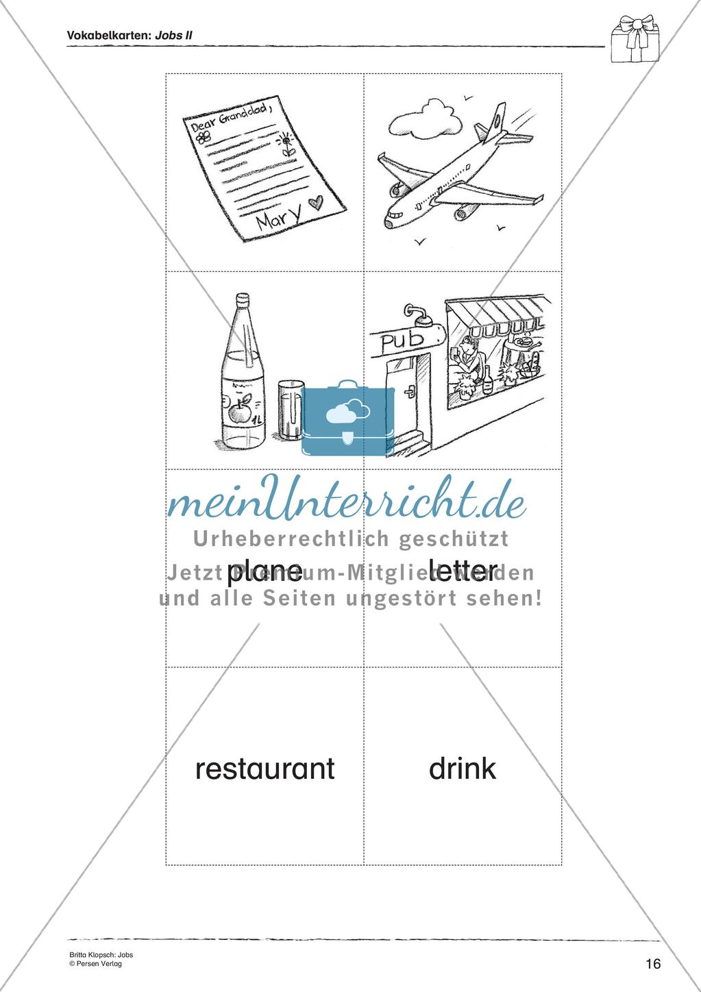Wortschatzarbeit: Jobs Preview 18