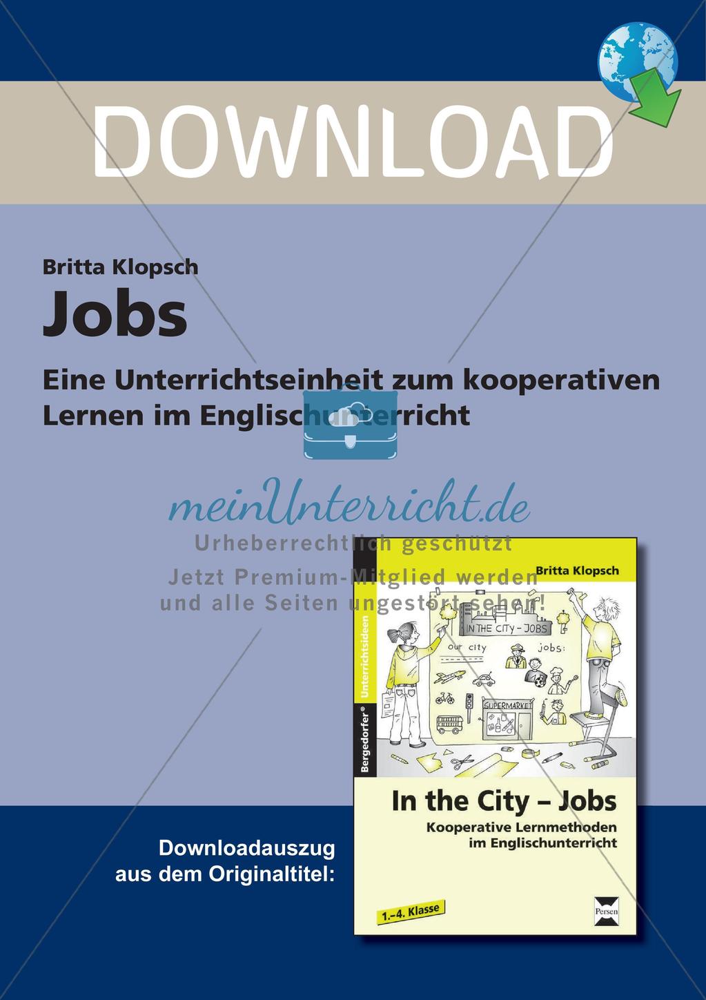 Wortschatzarbeit: Jobs Preview 1