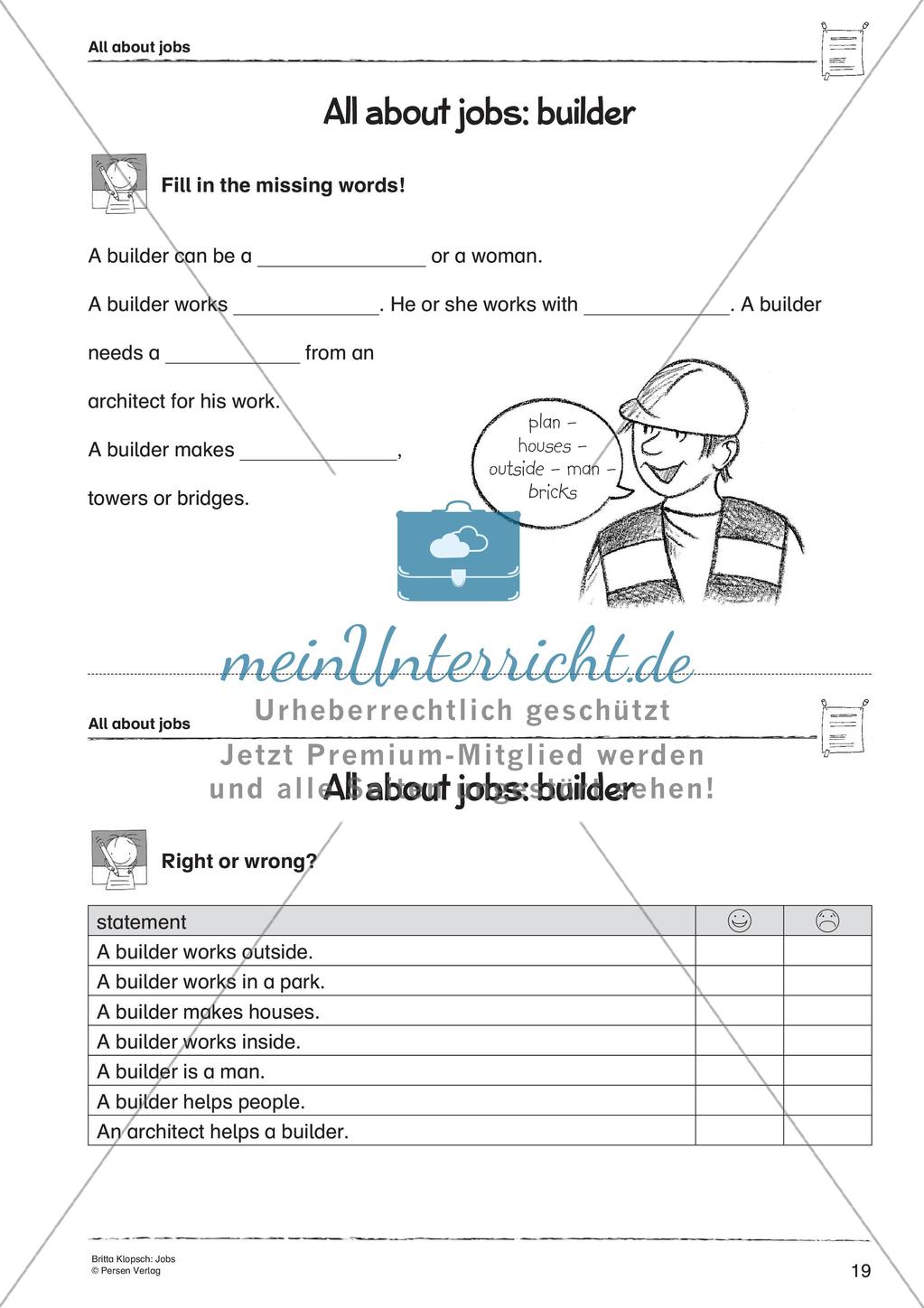 Wortschatzarbeit: Jobs Preview 21