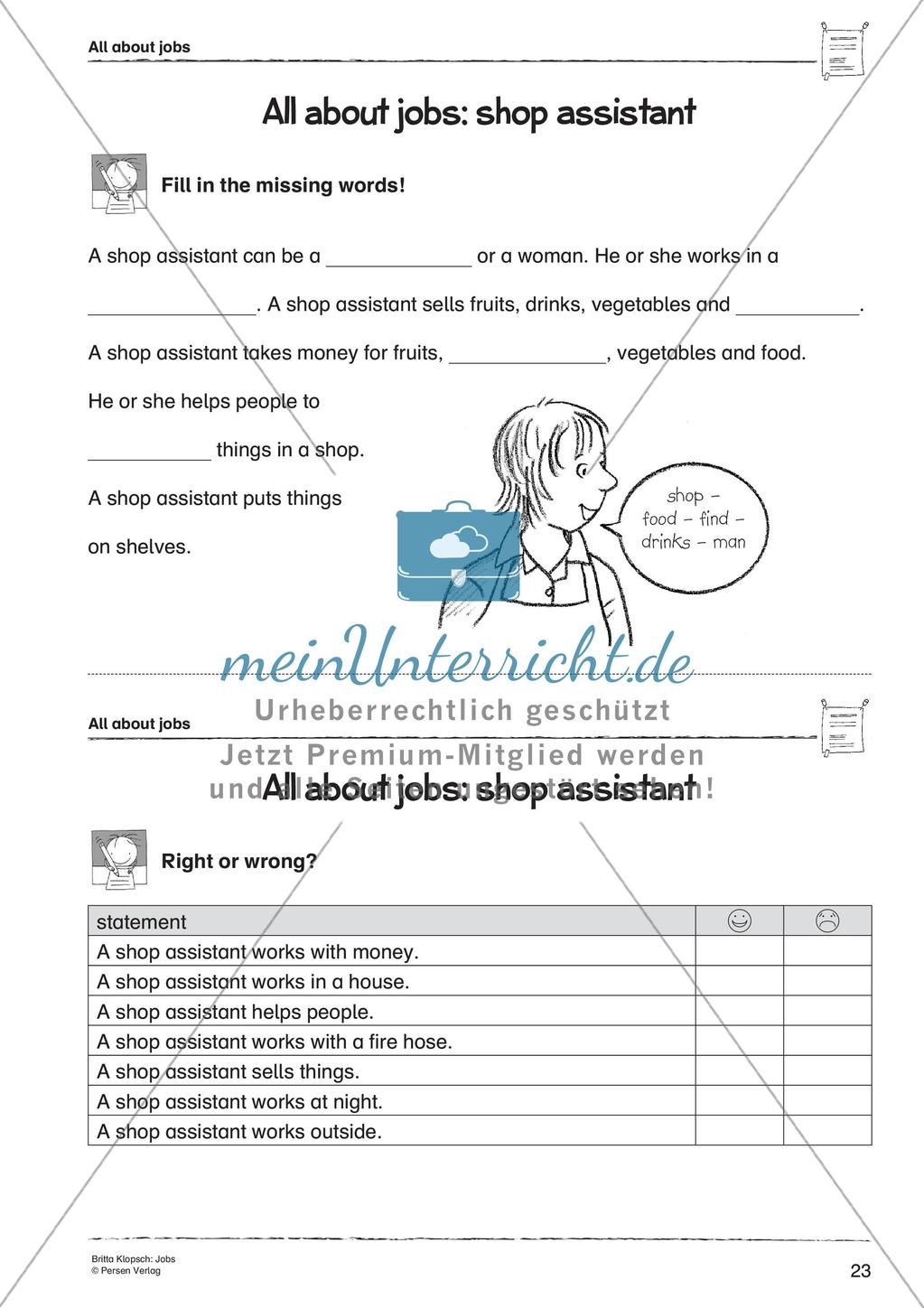 Wortschatzarbeit: Jobs Preview 25