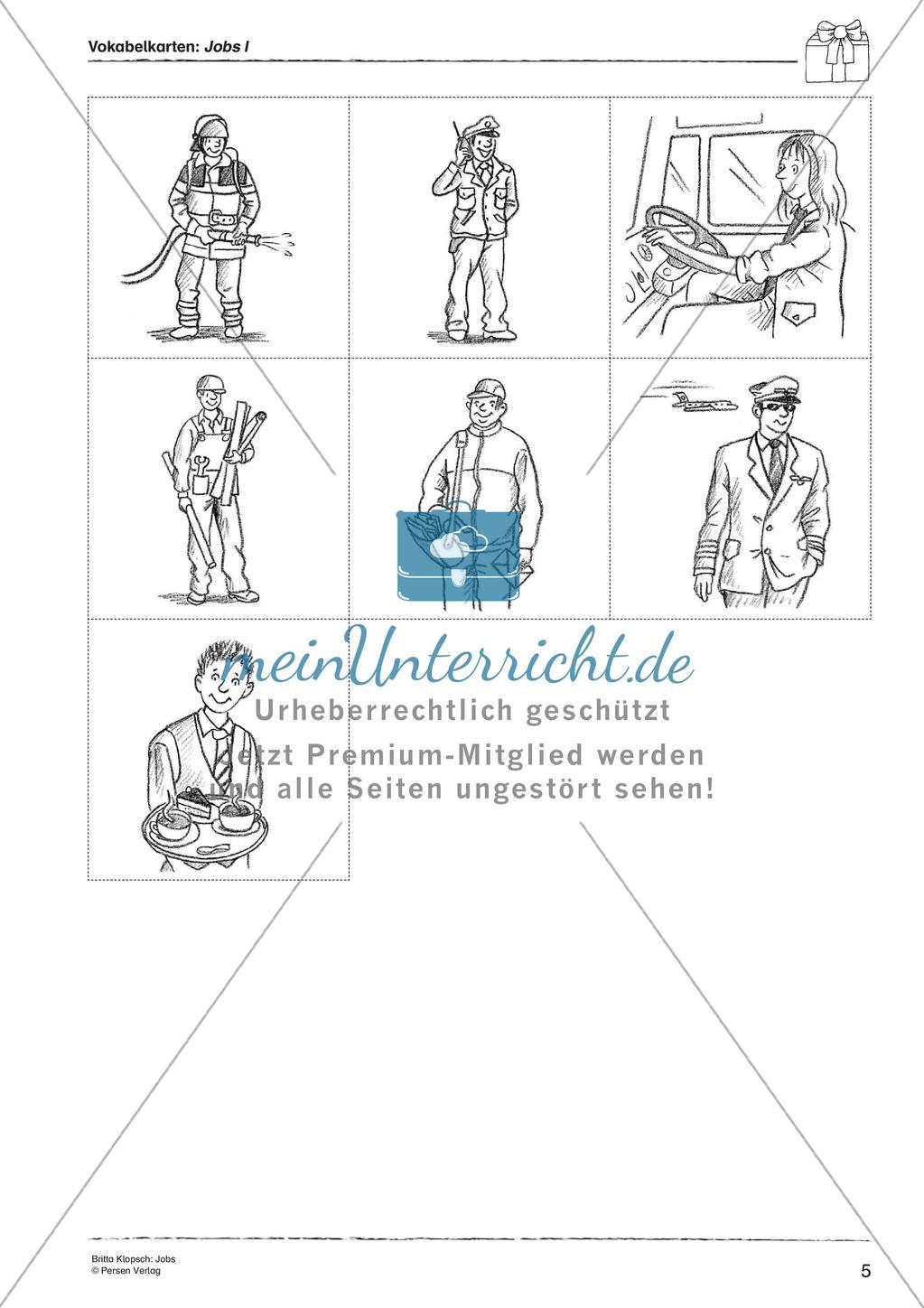 Wortschatzarbeit: Jobs Preview 7