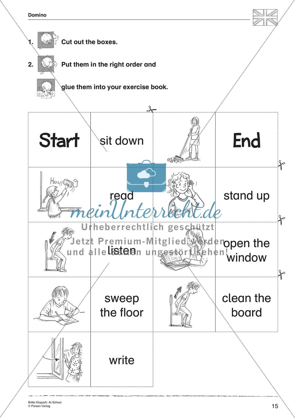 Wortschatzarbeit: At School Preview 17