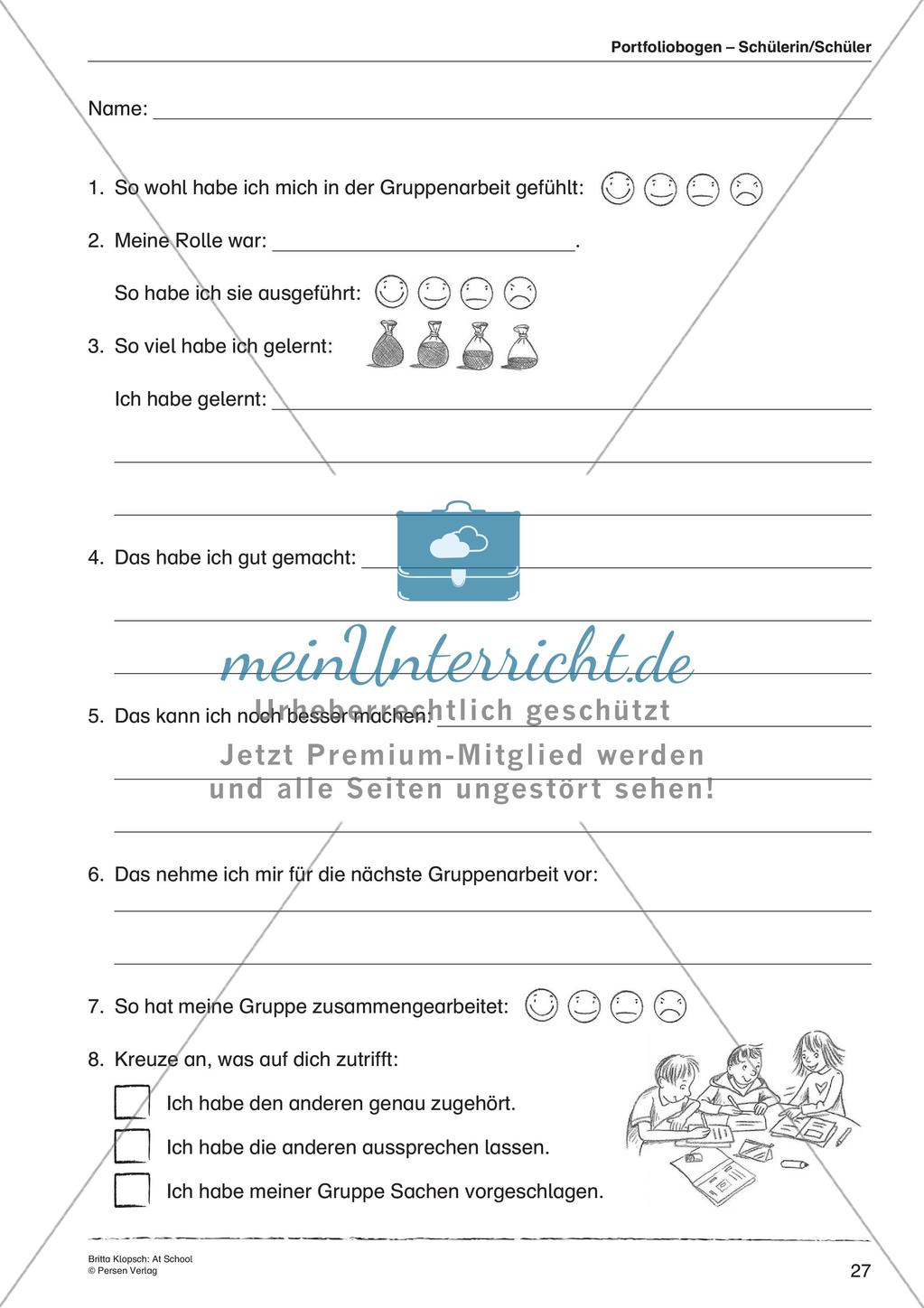 Wortschatzarbeit: At School Preview 29